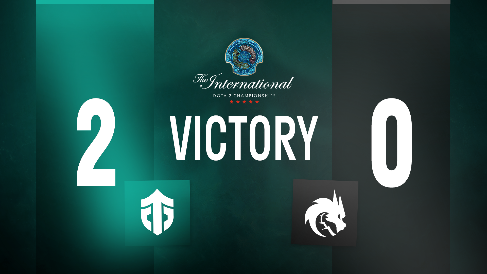 Entity matchday result graphic showing tournament success