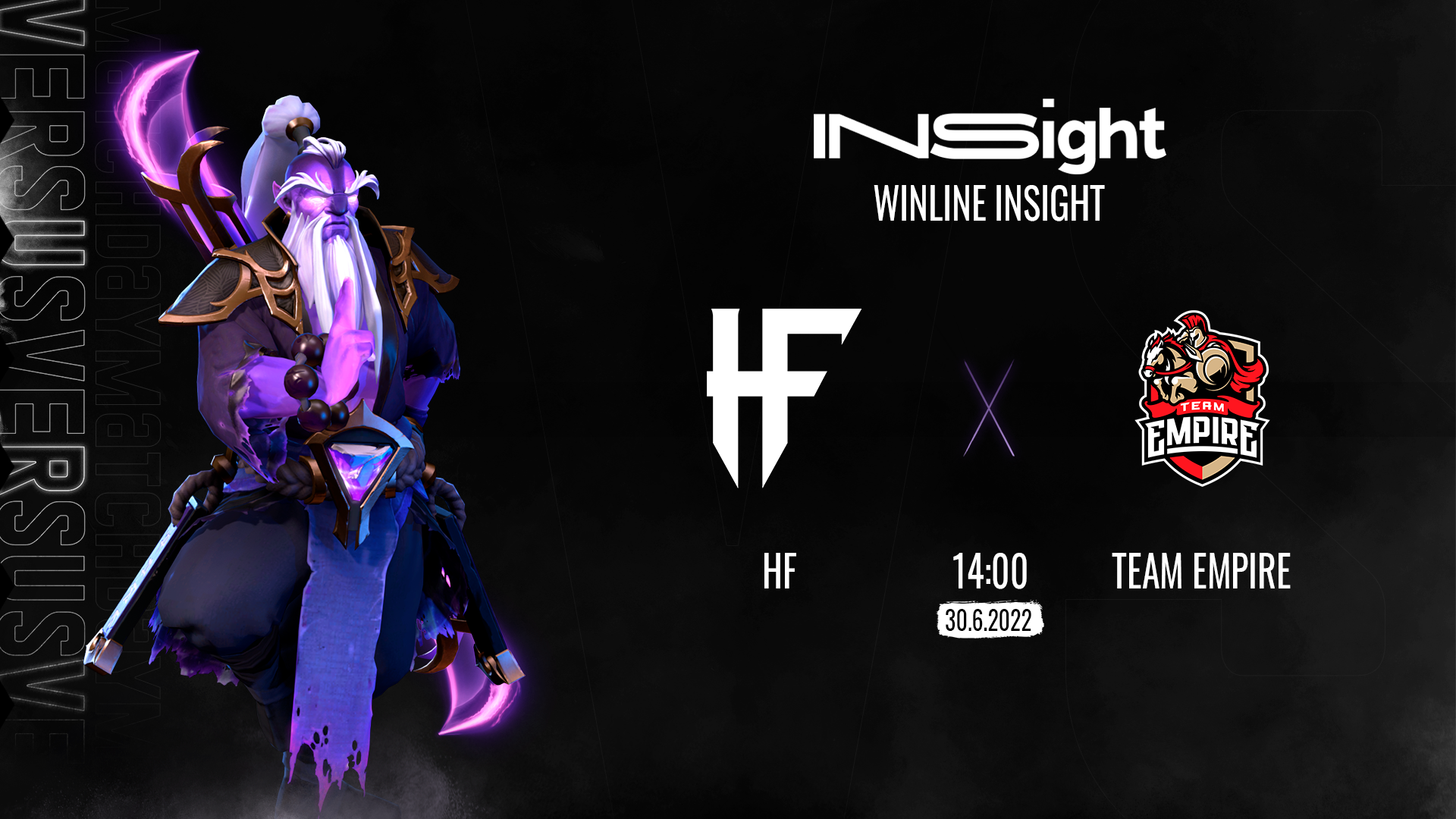 HF matchday announcement graphic